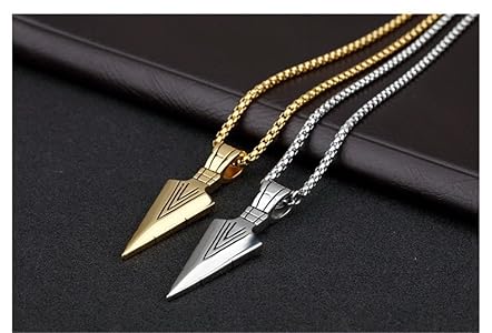 ゴールドのユニークな形状ネックレス ゆうパケット】ステンレス製 ネックレス ロングネックレス 金属
